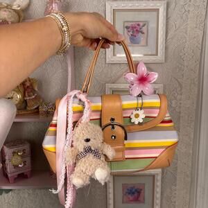 vintage striped soho coach bag